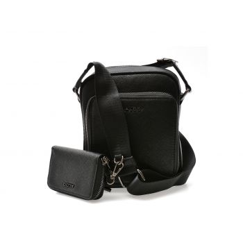 Borseta ALDO neagra, MAXIMILIAN 009, din piele ecologica