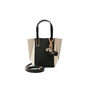 Geanta ALDO alb-negru, SMALLPRISMATOTE 003, din piele ecologica