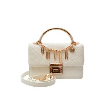 Geanta ALDO alba, AMENDA 100, din piele ecologica