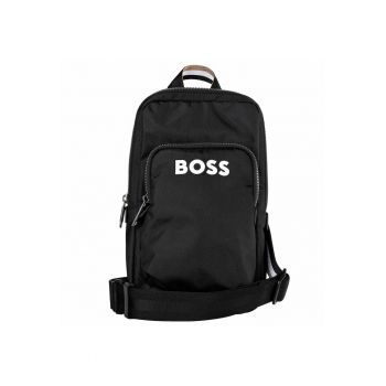 Geanta crossbody cu logo si bareta detasabila