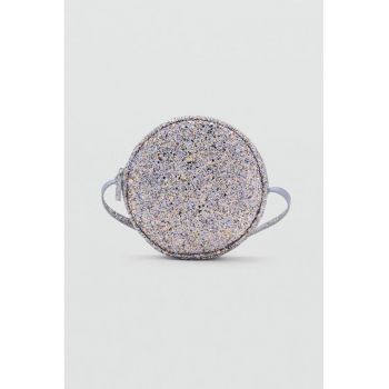 Geanta crossbody cu particule stralucitoare