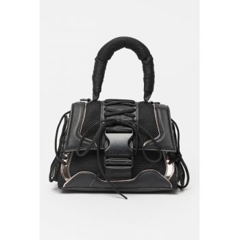 Geanta crossbody cu segmente de plasa Bdiego