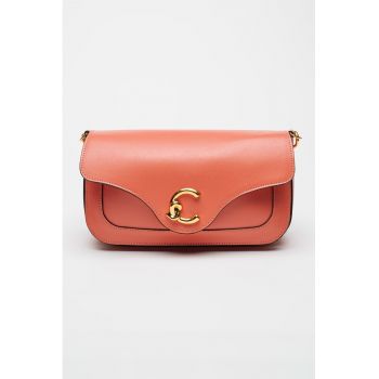 Geanta crossbody de piele cu model colorblock C-Me