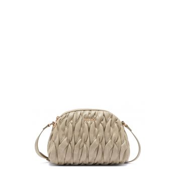 Geanta crossbody de piele ecologica cu aspect matlasat