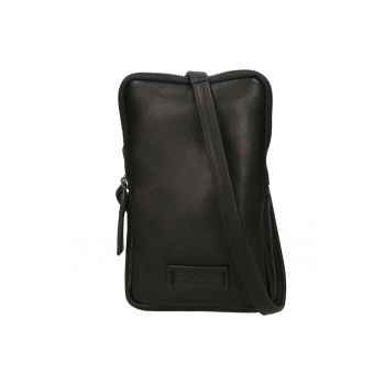 Geanta crossbody unisex de piele cu bareta detasabila
