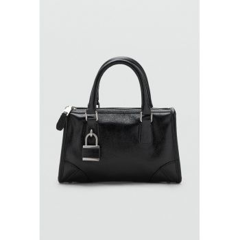 Geanta cu maner si accesoriu cu lacat