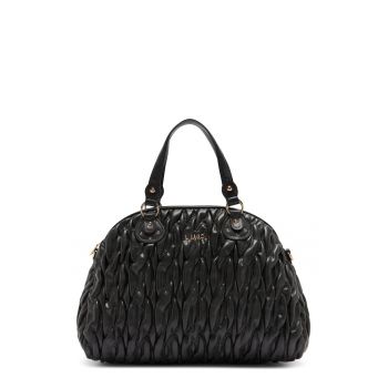 Geanta cu maner si aspect matlasat