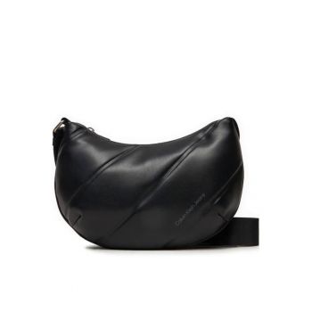 Geanta dama  Quilted Crescent Cb Bag24 K60K612370 Negru 24 x 17 x 6.5 cm