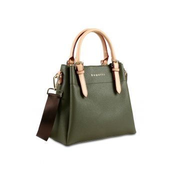 Geanta dama -  seria Ella - piele ecologica - verde olive