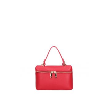 Geanta de piele cu maner si bareta detasabila