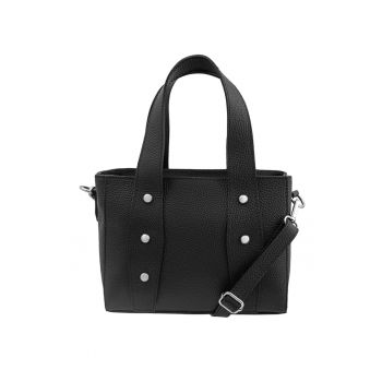 Geanta de piele cu maner si bareta suplimentara