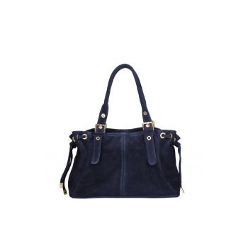 Geanta de piele intoarsa Lumena Lux