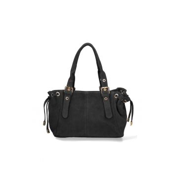 Geanta de piele intoarsa Lumena Lux