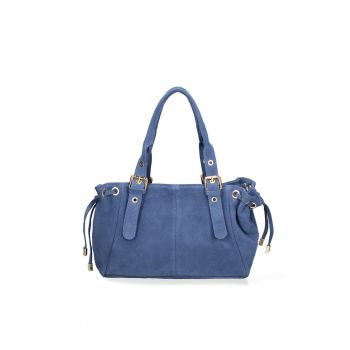 Geanta de piele intoarsa Lumena Lux