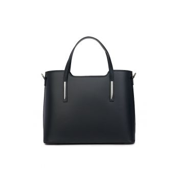 Geanta din piele amprentata Carolina