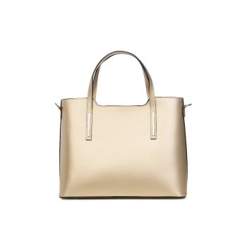 Geanta din piele amprentata Carolina