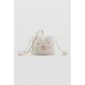 Geanta in forma de soarece din blana sintetica