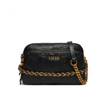 Geantă Liu Jo Elegantă, Crossbody, Neagră cu Detalii Aurii - Default Title