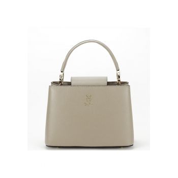 Geanta mica din piele naturala B-8950 120 Bej 7101