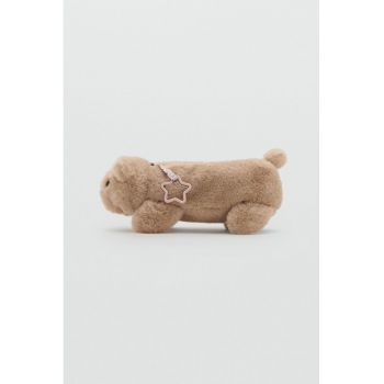 Geanta pufoasa cu design urs