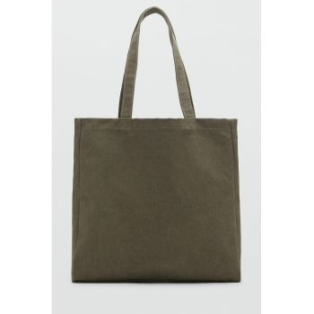 Geanta tote din bumbac si panza