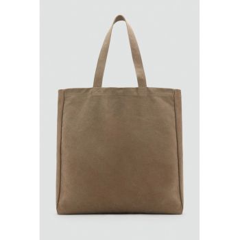 Geanta tote din bumbac si panza