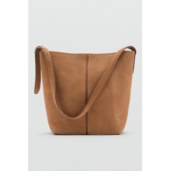 Geanta tote din piele intoarsa