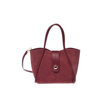 Geanta tote din piele intoarsa