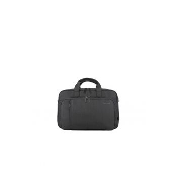 Geanta unisex cu bareta de umar - pentru laptop - Negru