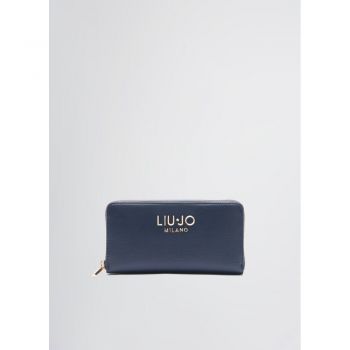 Portofel Liu Jo Bleumarin - Mare și Elegant cu Fermoar - Default Title