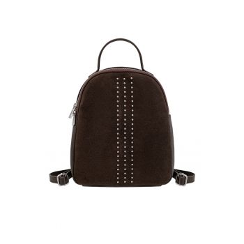 Rucsac de piele si piele intoarsa