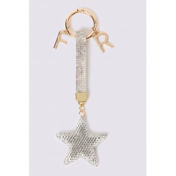 Breloc cu monograma si elemente stea