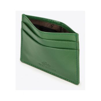 Etui pentru carduri  colectia Florence - piele naturala - compact - 7 -5x10cm - verde