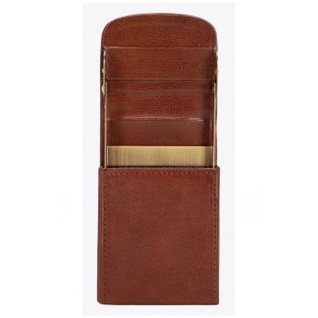 Etui pentru carti de vizita  Arizona - piele naturala - luciu subtil - 10 -5x6 -5x1 -5cm