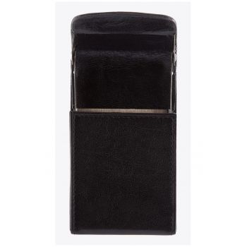 Etui pentru vizit carte  Arizona - piele naturala - luciu subtil - 10 -5x6 -5x1 -5cm