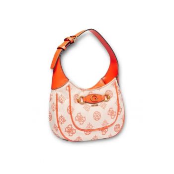 Geanta baguette cu imprimeu monograma Izzy