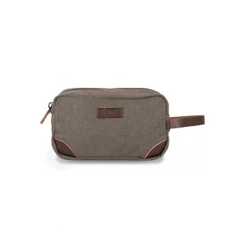 Geanta cosmetica pentru barbati SK05 maro inchis
