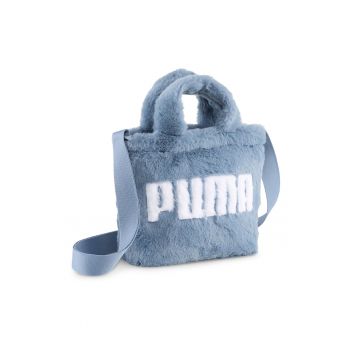 Geanta crossbody cu blana sintetica