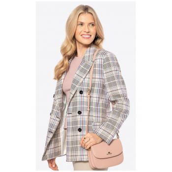 Geanta crossbody dama  piele naturala - roz