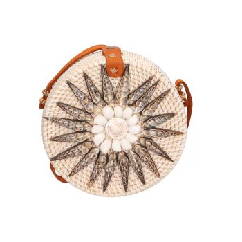 Geanta crossbody din paie