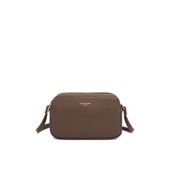 Geanta crossbody din piele ecologica cu doua compartimente