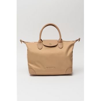 Geanta cu bareta detasabila de umar cu logo Jolly - Bej