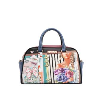Geanta dama  Nostalgia NK13037 - multicolor - 20x31x11cm