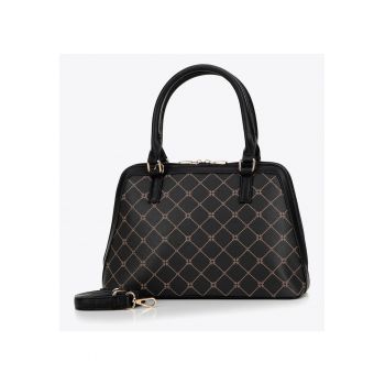 Geanta dama  piele ecologica - neagra - 2 compartimente