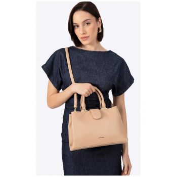 Geanta de dama  doua compartimente - bej