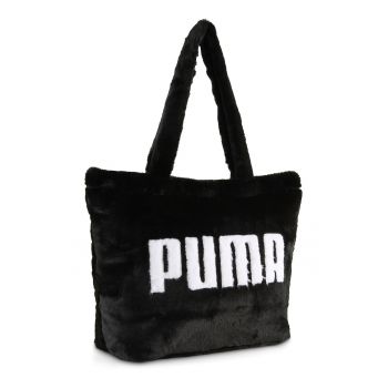 Geanta shopper cu blana sintetica