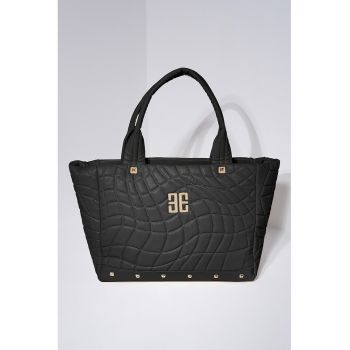 Geantra cu logo metalic si maner