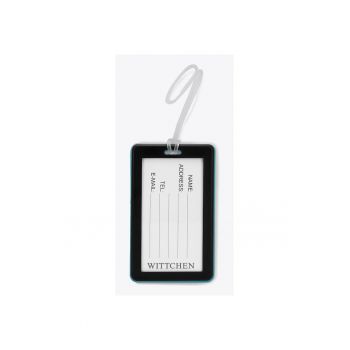 Identificator bagaj  geometric - albastru-negru - 10 -5x6 -5cm