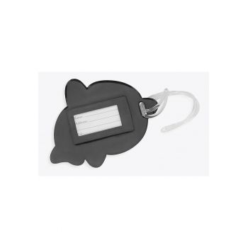 Identificator de bagaj  silicon - motiv rechin si balena - 11x10cm