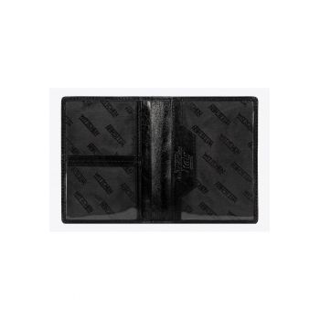 Portofel din piele pentru documente -  colectia Italy - 4 compartimente - negru